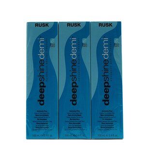 3 Pack RUSK Deepshine Demi Hair Color 6-4C Brilliant Copper 3.4 oz